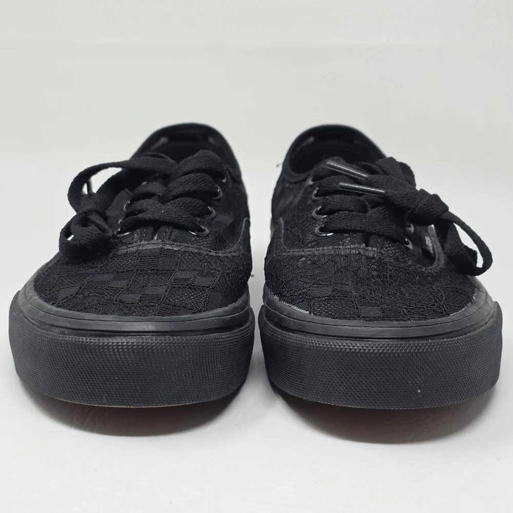 Vans Women's Chou Chou Black Lace Checker Limited Sneakers Shoes Size 7 New